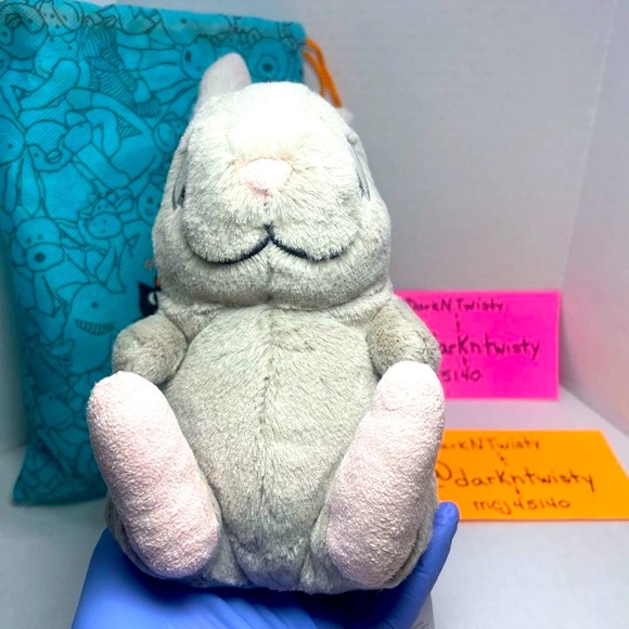 1 OWNER! AUTH SALES RECEIPT! RETIRED BNWT Jellycat Cuddlebud Bernard Bunny - Picture 6 of 15